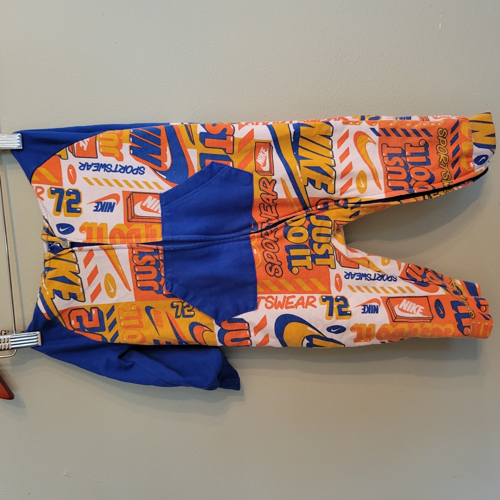 Nike Blue and Orange Graphic Jumpsuit - Picture 2 of 4